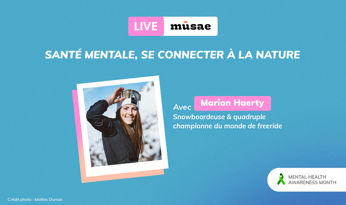 Talk vidéo : santé mentale et snowboard freeride avec la championne de snowboard Marion Haerty