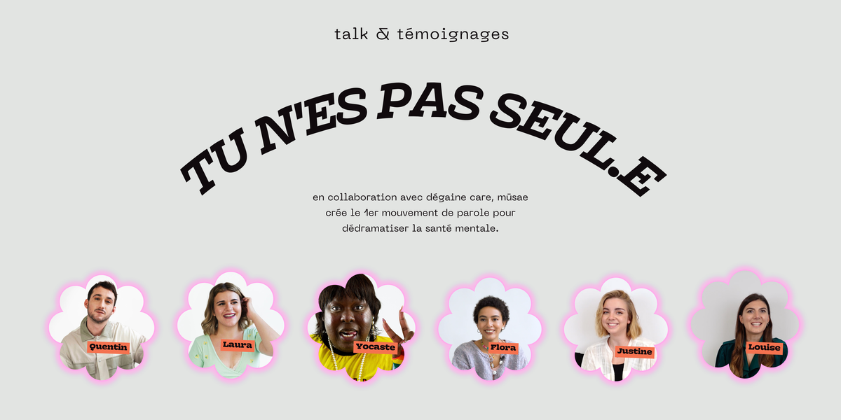 Témoignage « Tu n’es pas seul·e » avec Dégaine care