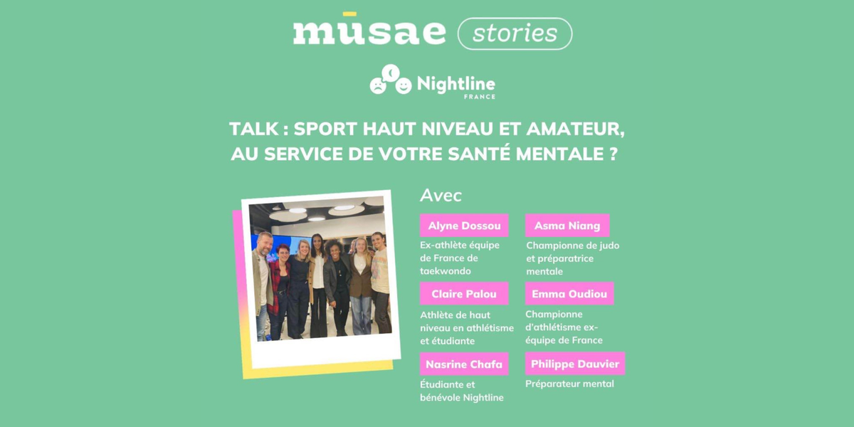 Sport de haut niveau et amateur : au service de notre santé mentale ? avec Nightline