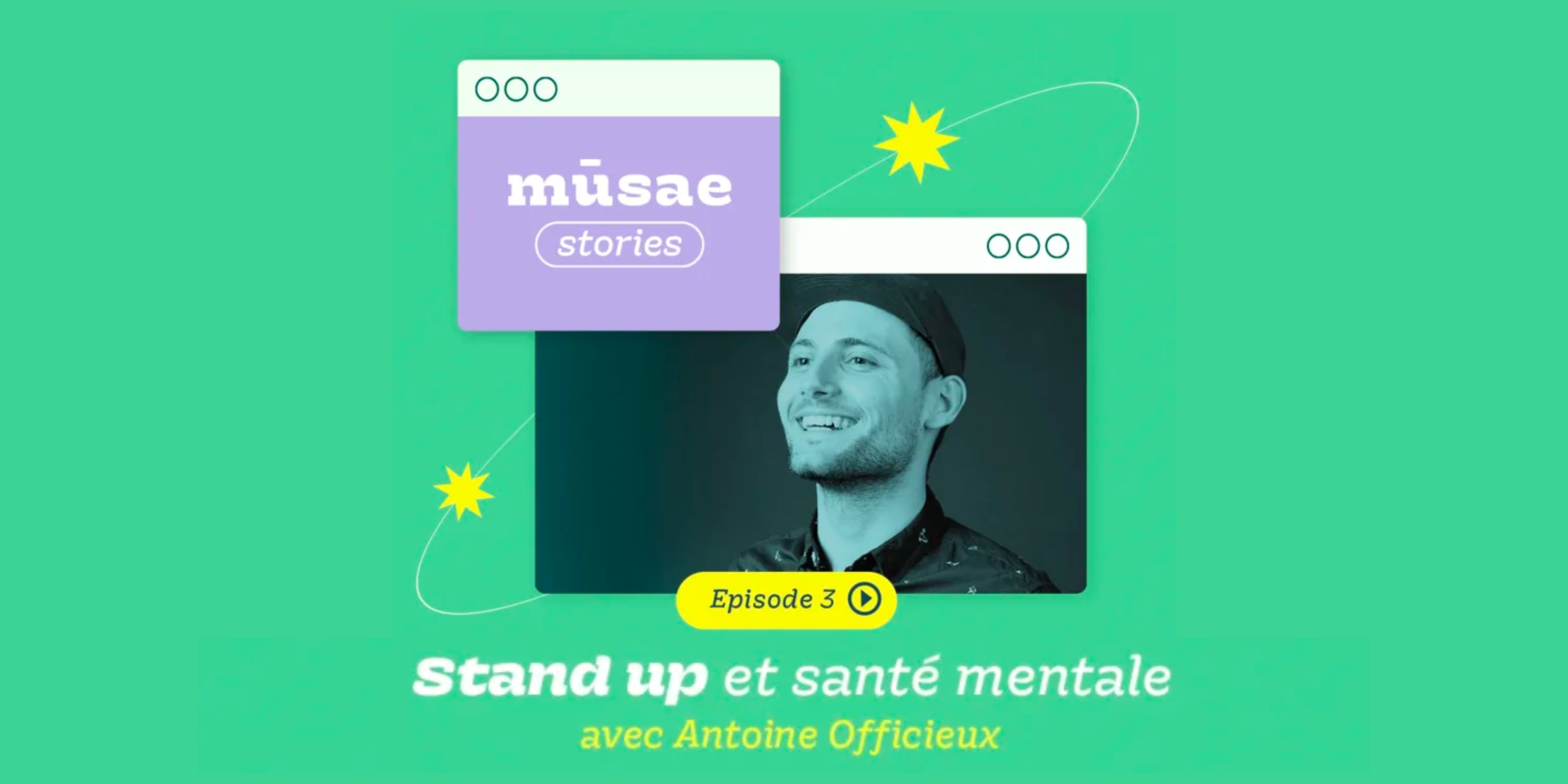 Stand-up et santé mentale avec Antoine Officieux