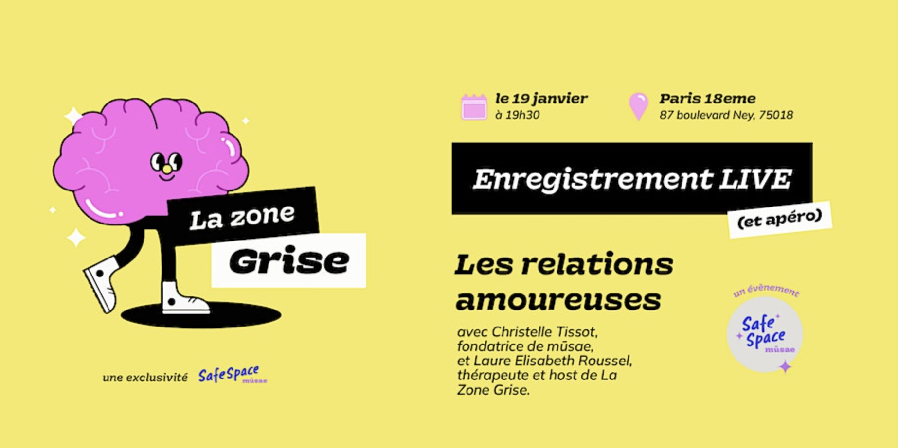 ÉVÉNEMENT GRATUIT, Enregistrement podcast LIVE – La Zone Grise, un podcast mūsae